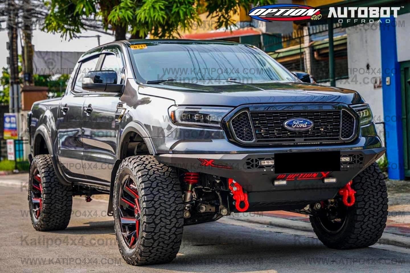 OPTION4WD - OPTION-X FRONT BULL BAR, FORD RANGER & EVEREST ( 2012-2022 ) FREE WORLDWIDE SHIPPING