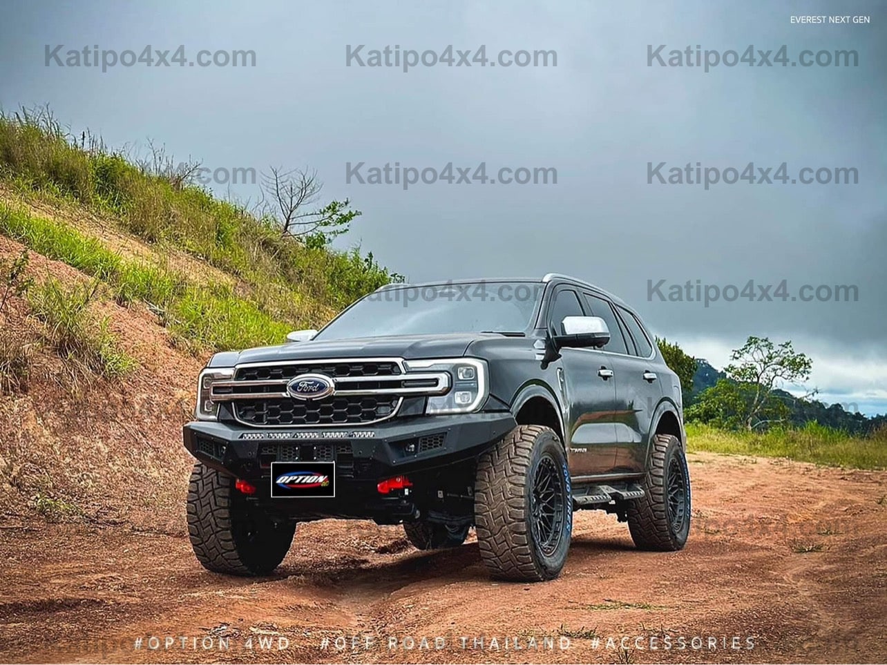 NEXT-GEN EVEREST - OP-V1 FRONT WINCH BAR FORD EVEREST 2022+ ( IN STOCK NOW )