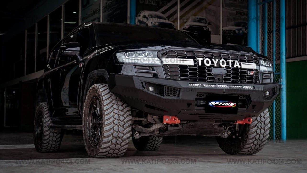 OPTION4WD - TOYOTA LC300 , V.1 FRONT WINCH BAR VX -