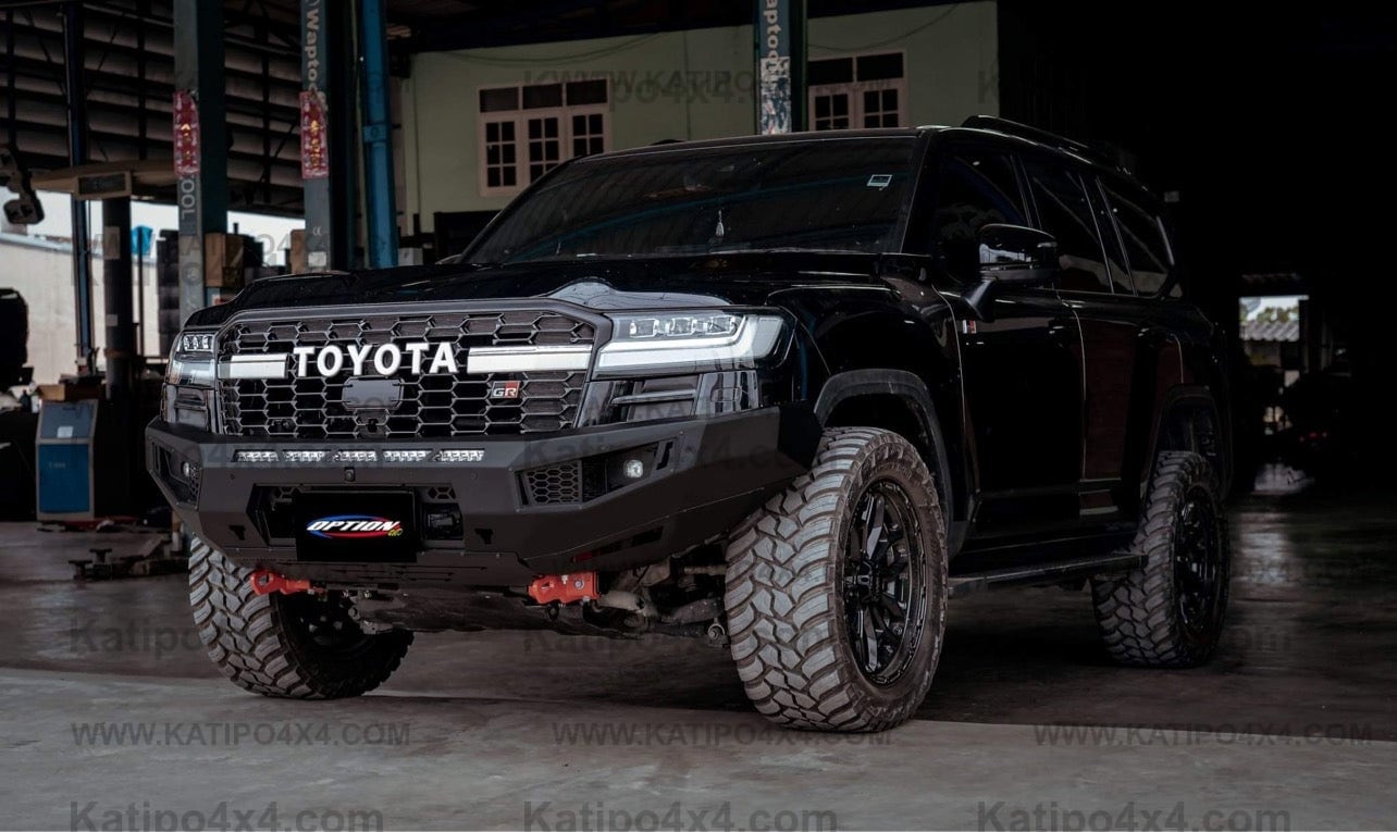 OPTION4WD - TOYOTA LC300 , V.1 FRONT WINCH BAR VX -