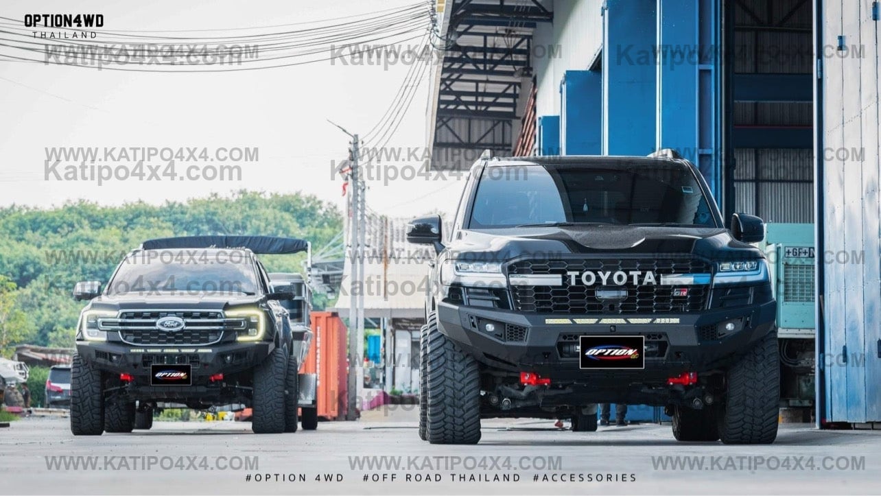 OPTION4WD - TOYOTA LC300 , V.1 FRONT WINCH BAR VX -