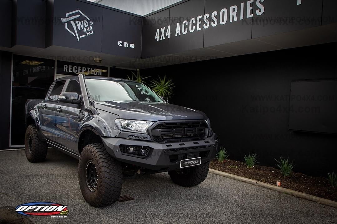 OPTION4WD - V.3 FRONT WINCH BAR - RANGER & EVEREST  (2015-2022)