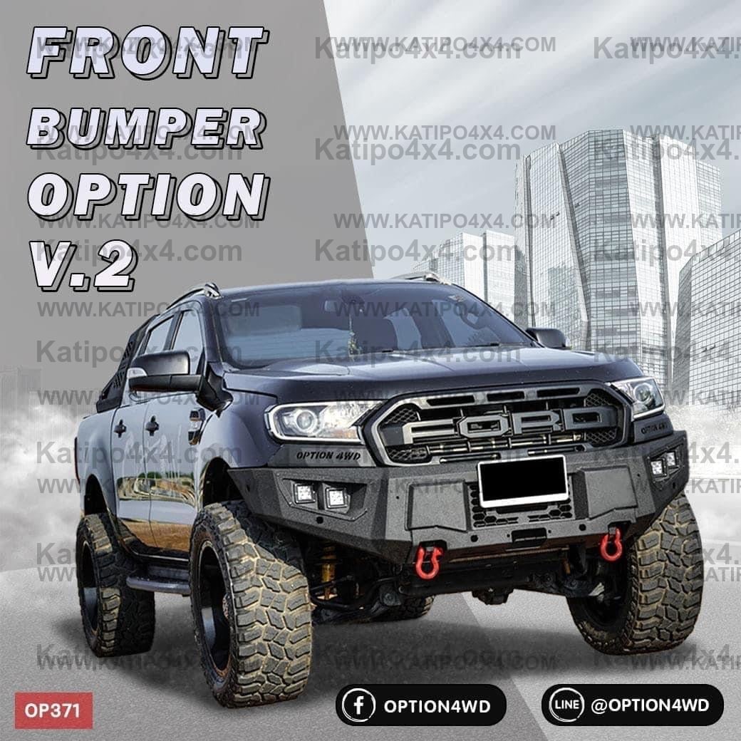 OPTION4WD - V.2 FRONT WINCH BAR, RANGER & EVEREST
