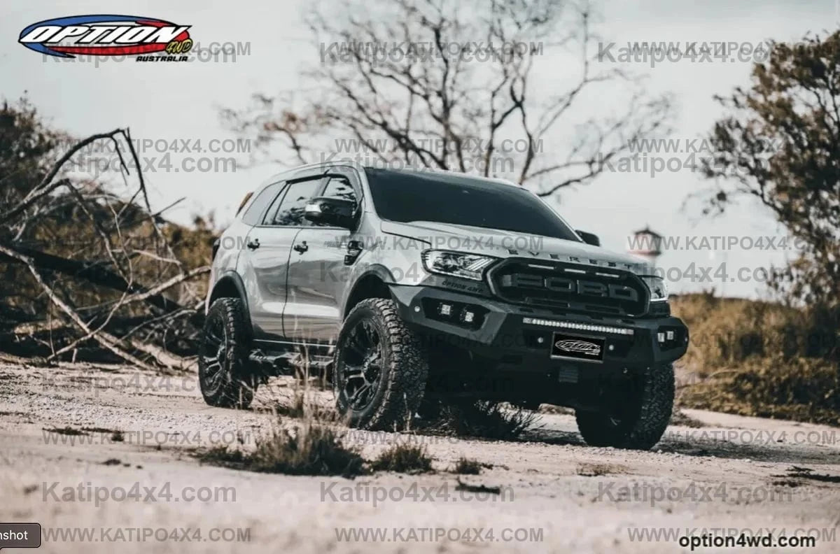 OPTION4WD - V.3 FRONT WINCH BAR - RANGER & EVEREST  (2015-2022)