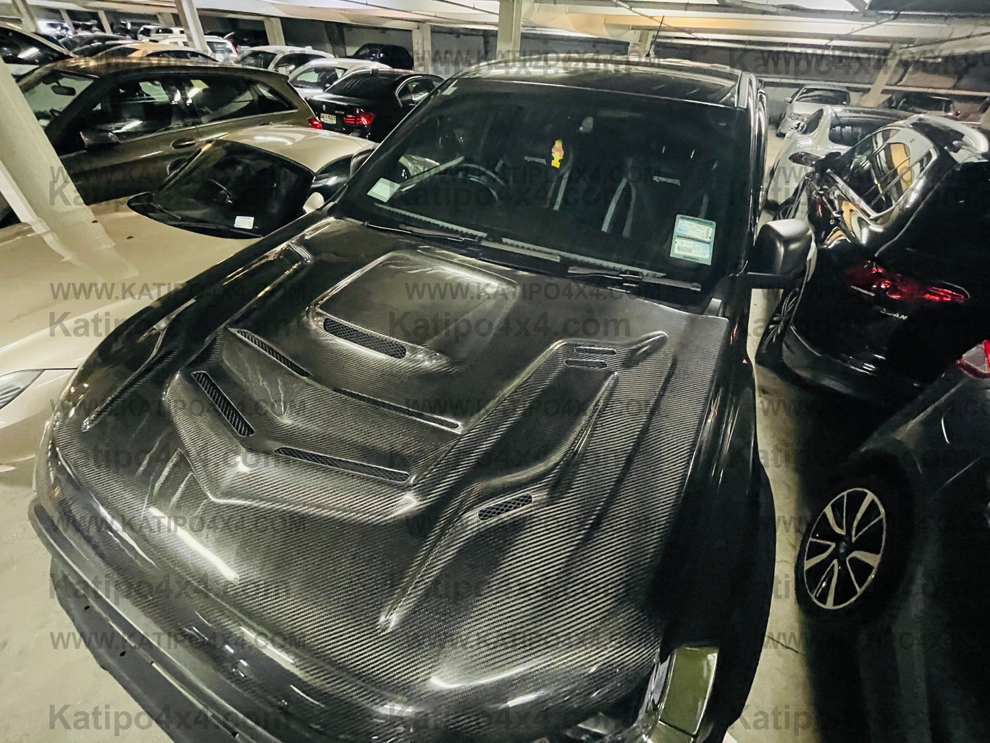 FORD RANGER, EVEREST & RAPTOR  CARBON BONNET, TYPE - STINGER WITH SCOOP (2015-2022) WORLDWIDE SHIPPING