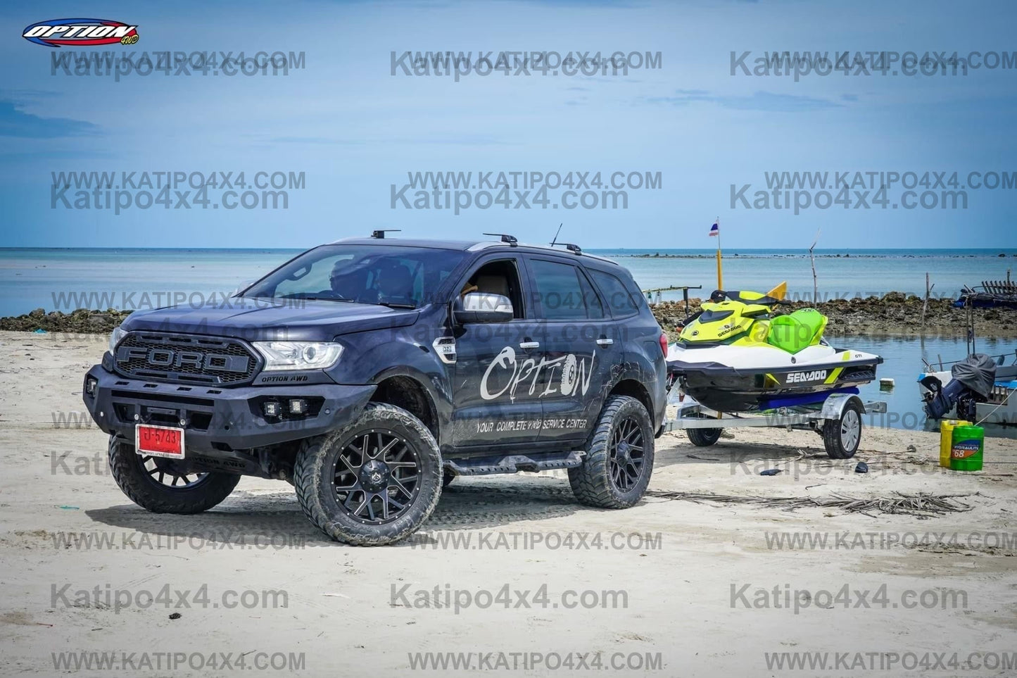 OPTION4WD - FORD EVEREST V.2 SIDE STEPS (2015-2022)