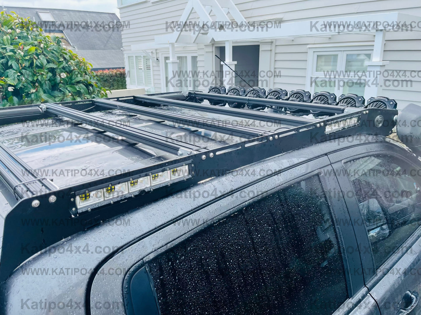 KC HiLights - 10" C-SERIES LED ( FOR M-RACK ) - 4-LIGHTS - 50W FLOOD BEAM - FOR M-RACKS