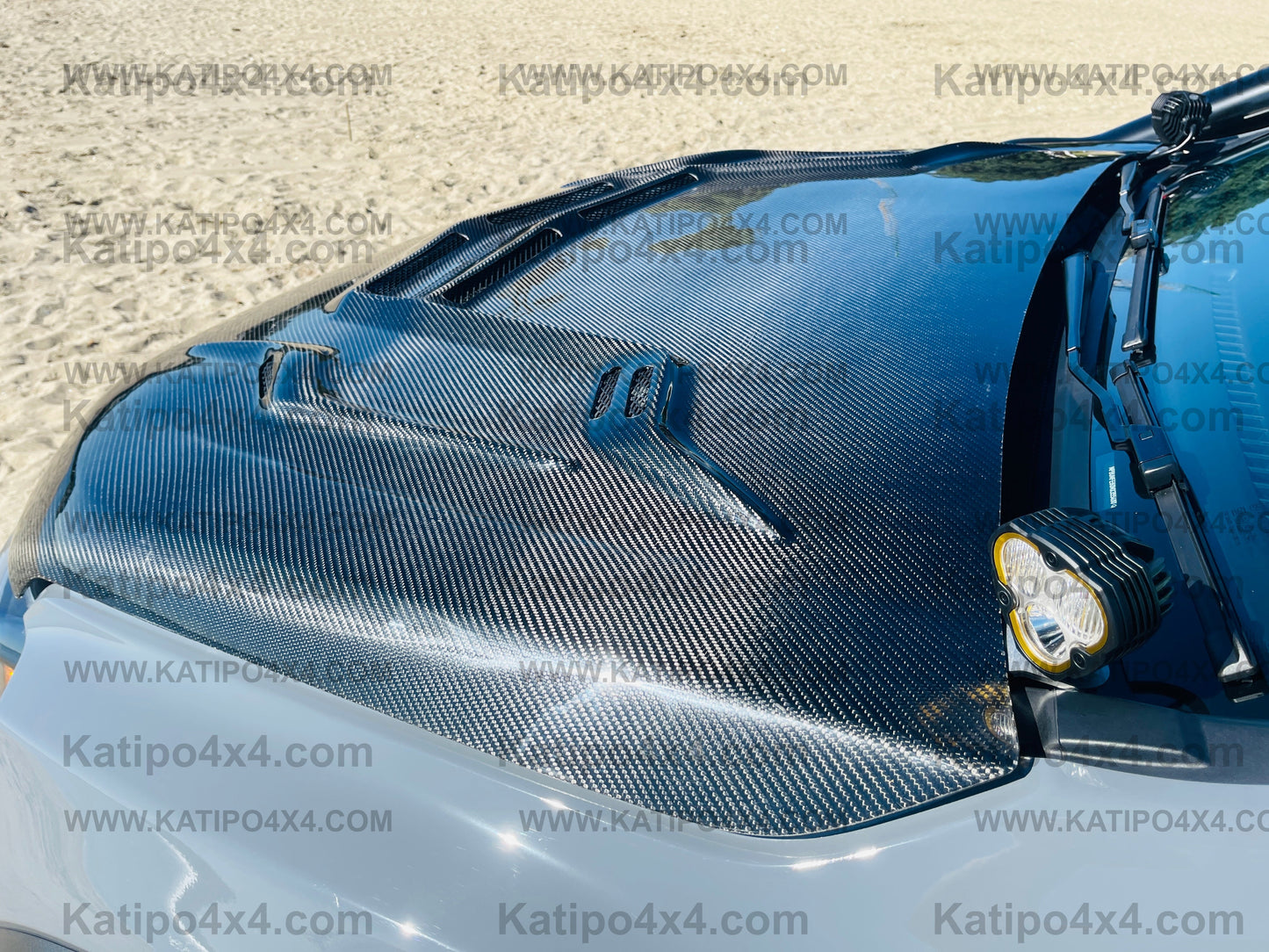 FORD RANGER, EVEREST & RAPTOR  CARBON BONNET, TYPE - STINGER (2015-2022) WORLDWIDE SHIPPING