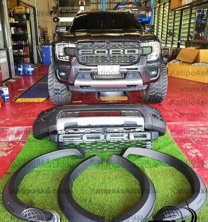 NEXT-GEN EVEREST RAPTOR WIDE BODY KIT, FRONT BUMPER & REAL RAPTOR GRILL