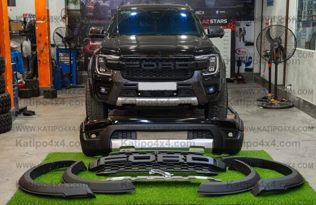 NEXT-GEN XLT, SPORT,  WILDTRAK - RAPTOR WIDE BODY KIT, FRONT BUMPER & REAL RAPTOR GRILL (  WORLDWIDE SHIPPING )