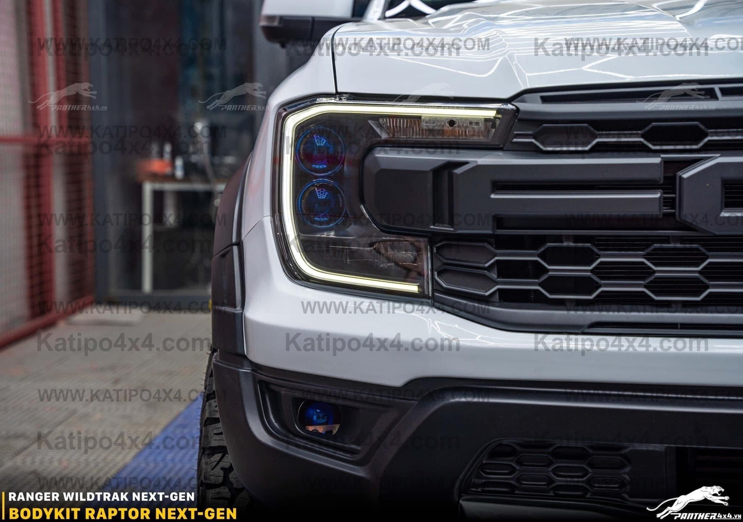 NEXT-GEN XLT, SPORT,  WILDTRAK - RAPTOR WIDE BODY KIT, FRONT BUMPER & REAL RAPTOR GRILL (  WORLDWIDE SHIPPING )