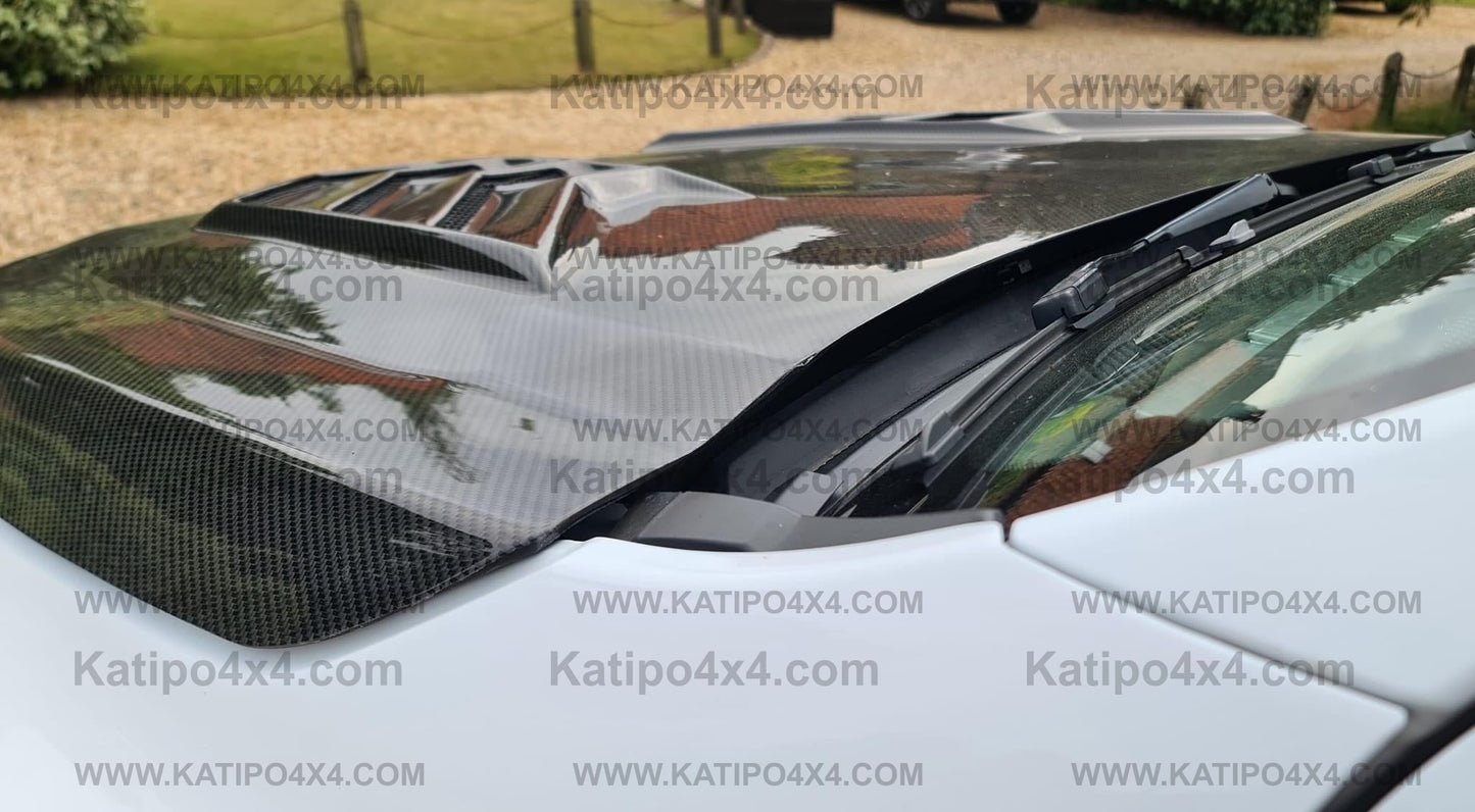 FORD RANGER, EVEREST & RAPTOR  CARBON BONNET, TYPE - MARKO (2015-2022) N.Z ONLY