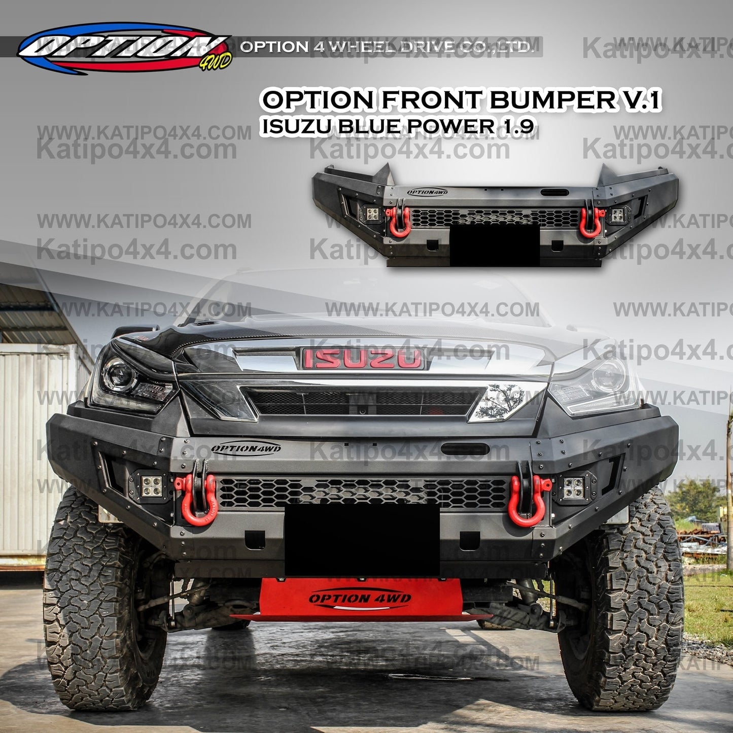 OPTION4WD - V.1 FRONT BAR ISUZU D-MAX ( 2016-2019 )
