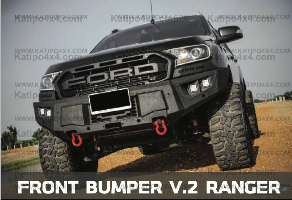 OPTION4WD - V.2 FRONT WINCH BAR, RANGER & EVEREST