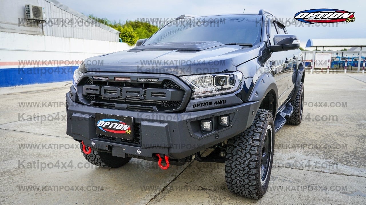 OPTION4WD - V.2 FRONT WINCH BAR, RANGER & EVEREST
