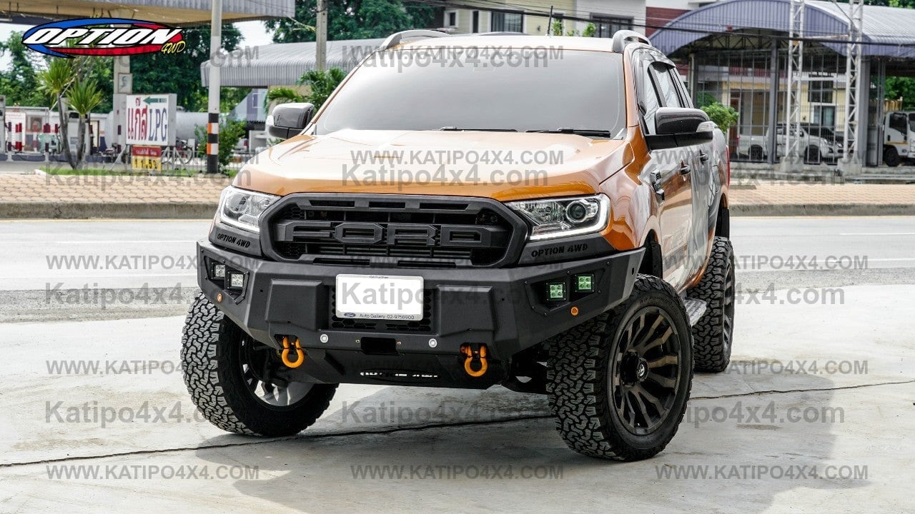 OPTION4WD - V.2 FRONT WINCH BAR, RANGER & EVEREST