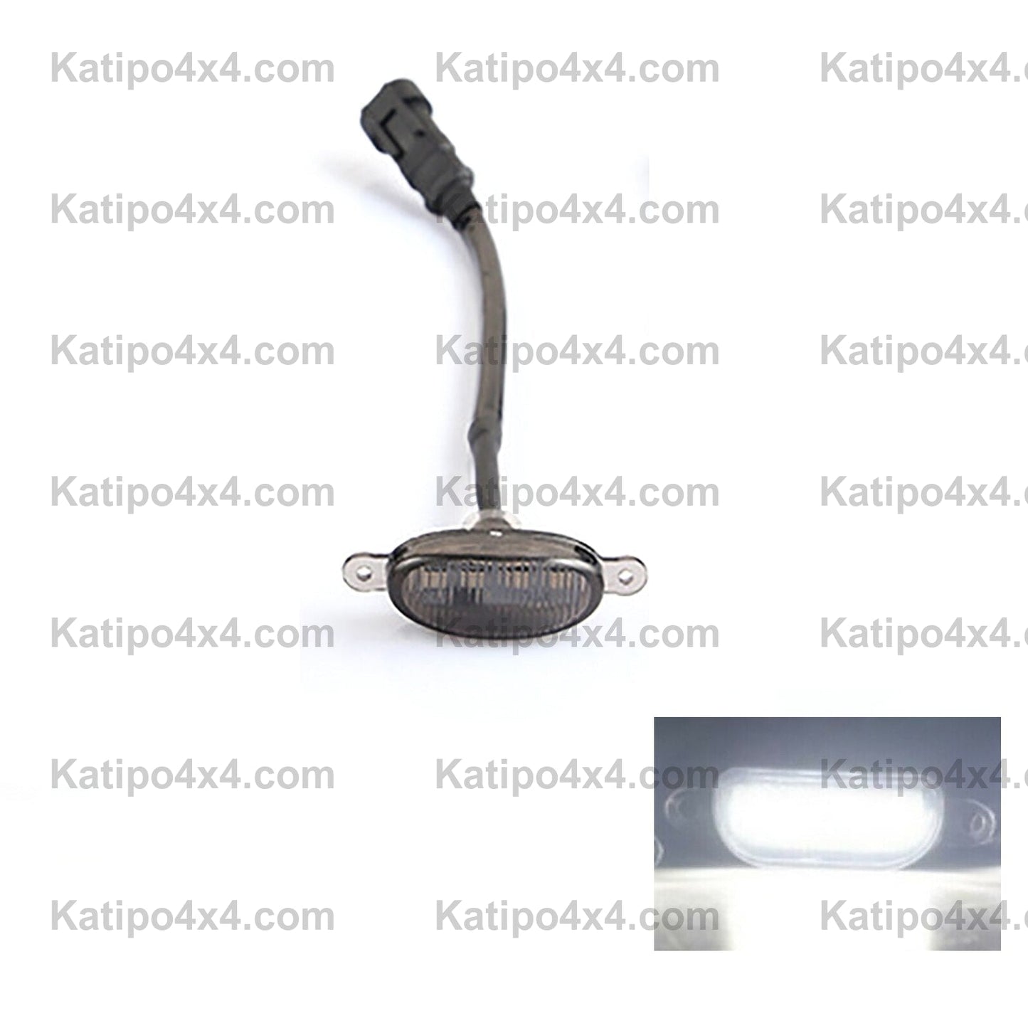 LED Grille Light Universal Car Smoked Amber White 4LED Grill Light ( FREE WORLDWIDE SHIPPING )