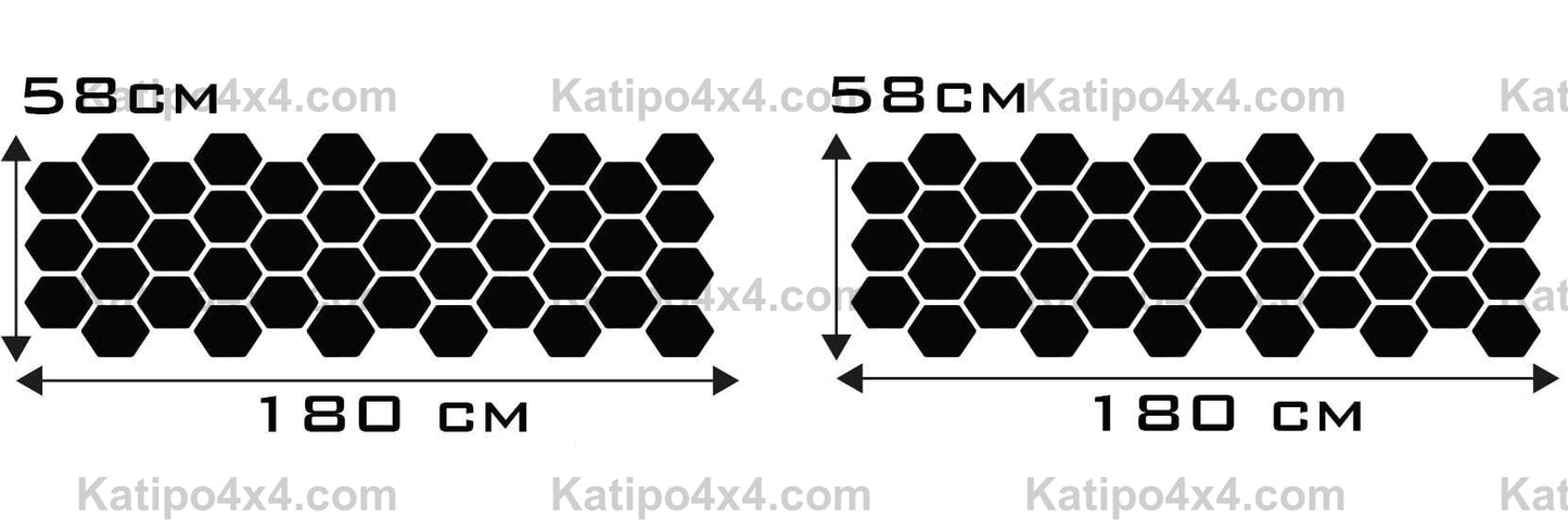 Honeycomb Side Sticker Rear Fender Sticker Car Sticker Suitable for any vehicle vinyl car wrap side graphic sticker decal