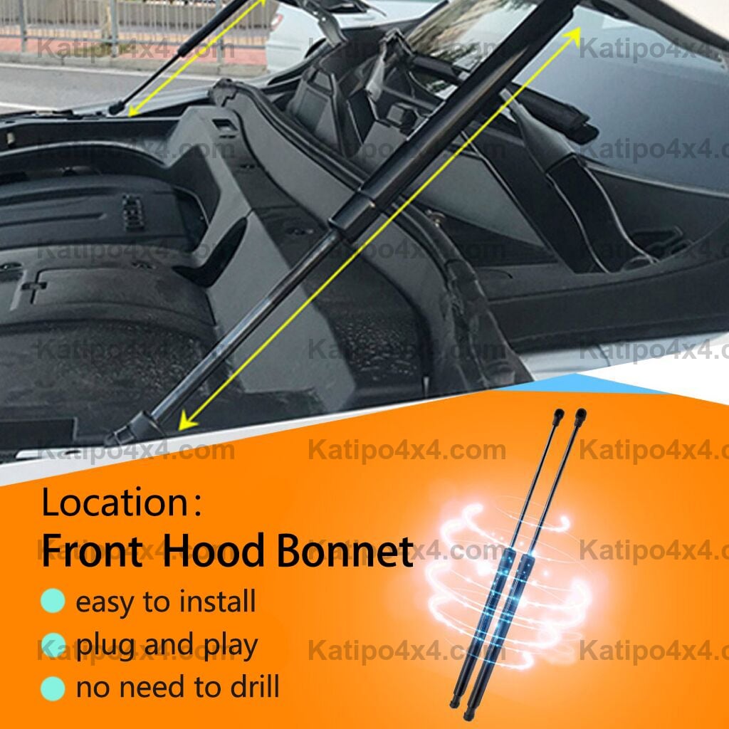 NEXT-GEN FORD RANGER & RAPTOR Bonnet Gas Struts