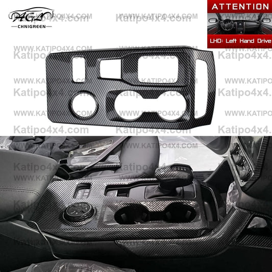 ABS Carbon Fiber Color Center Console Gear Shift Panel Cover Interior Decorative Accessories for Ford Ranger Everest 2023