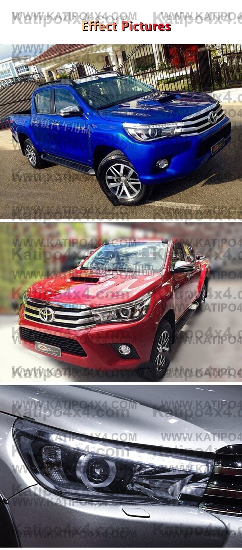 TOYOTA HILUX N80 LED HEADLIGHTS 2015-2019