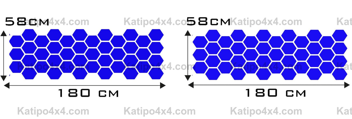 Honeycomb Side Sticker Rear Fender Sticker Car Sticker Suitable for any vehicle vinyl car wrap side graphic sticker decal