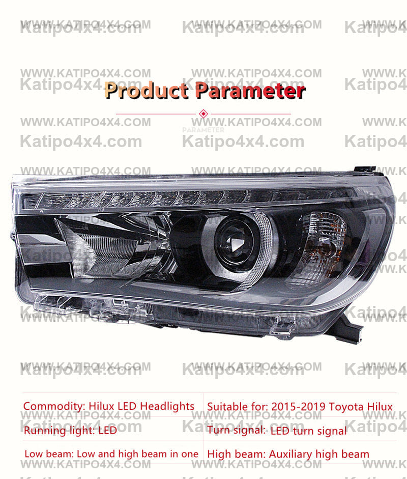 TOYOTA HILUX N80 LED HEADLIGHTS 2015-2019
