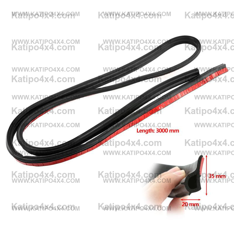3m or 5m PVC Universal Weather Stripping Pickup Truck Bed Rubber Tailgate Seal Kit