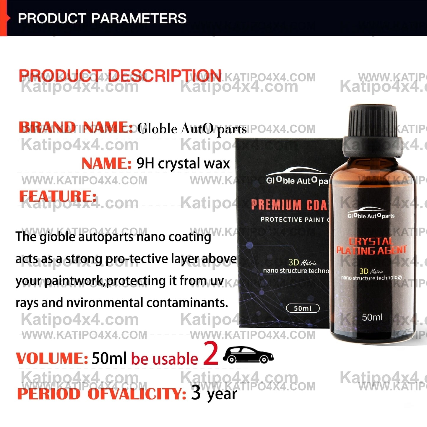 Glass Ceramic Car Coating - Anti-scratch Super Hydrophobic Glass Coating ( FREE WORLDWIDE SHIPPING )