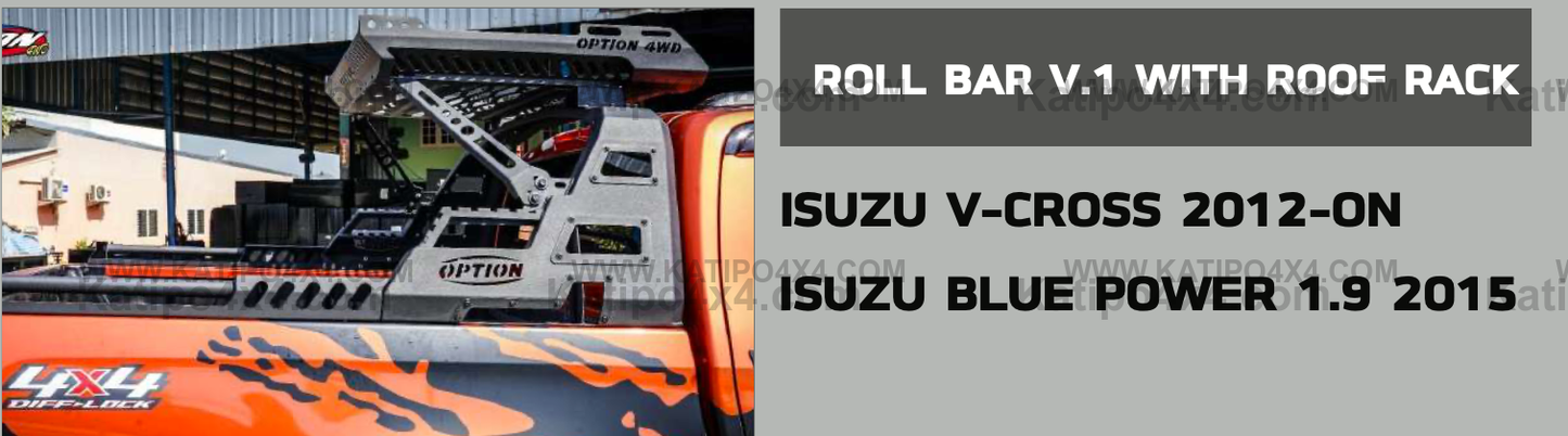 OPTION4WD - ISUZU D-MAX , SPORTS BARS & TENT RACKS ( 2020-2023 )