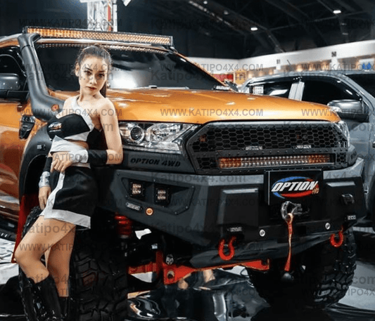 OPTION4WD - V.2 FRONT WINCH BAR, RANGER & EVEREST