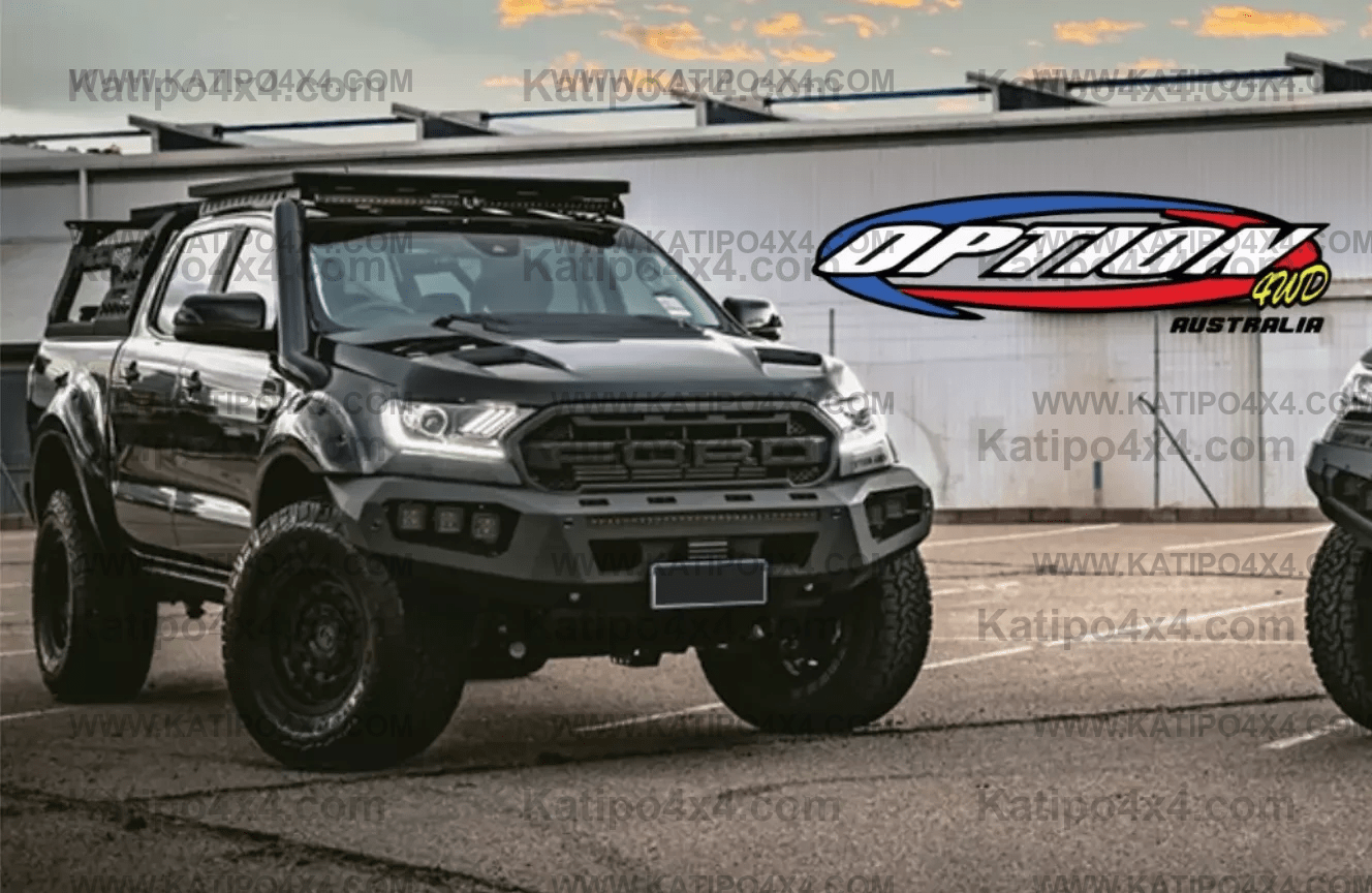 OPTION4WD - V.3 FRONT WINCH BAR - RANGER & EVEREST  (2015-2022)