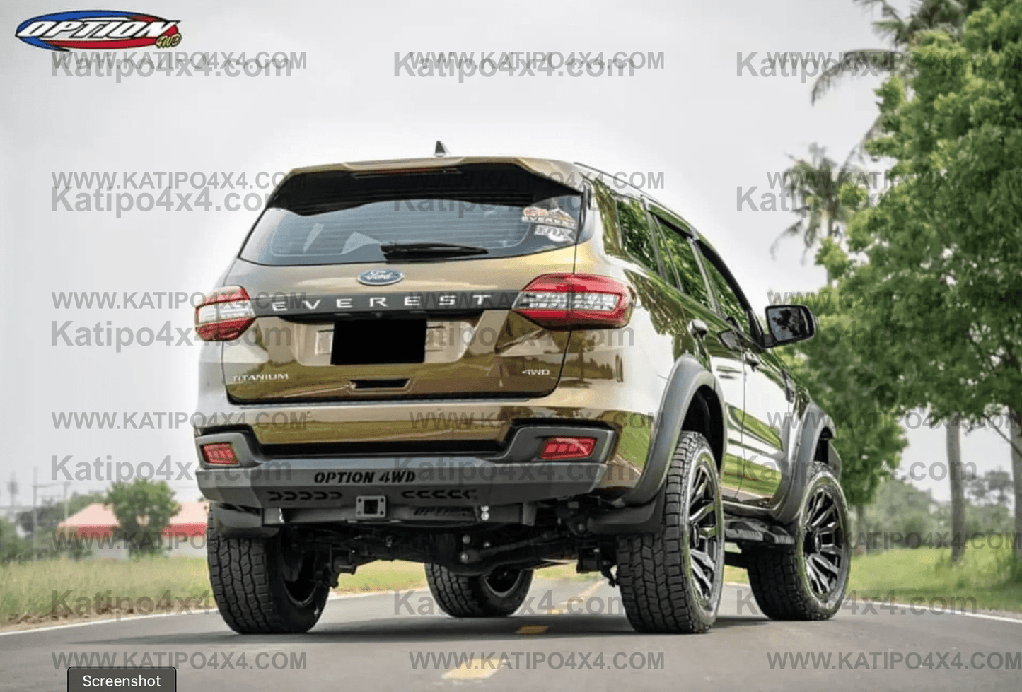 OPTION4WD, FORD EVEREST, V.1 REAR TOW BAR ( 2015-2022 ) No