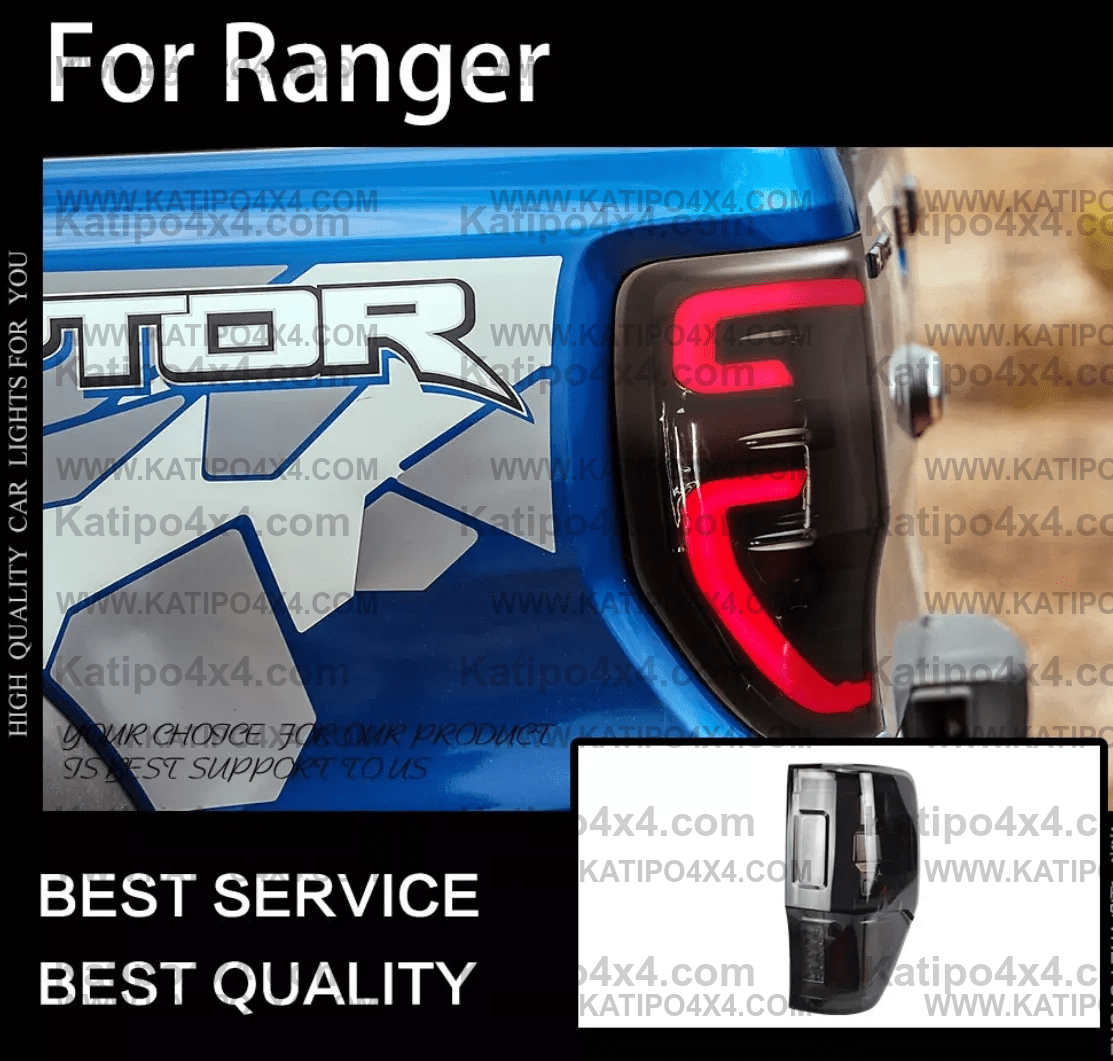 FORD RANGER & RAPTOR / LED REAR TAIL LIGHTS, TYPE - TOMAHAWK (2012-2022) ( FREE WORLDWIDE SHIPPING )