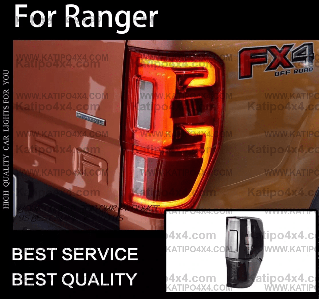 FORD RANGER & RAPTOR / LED REAR TAIL LIGHTS, TYPE - TOMAHAWK (2012-2022) ( FREE WORLDWIDE SHIPPING )