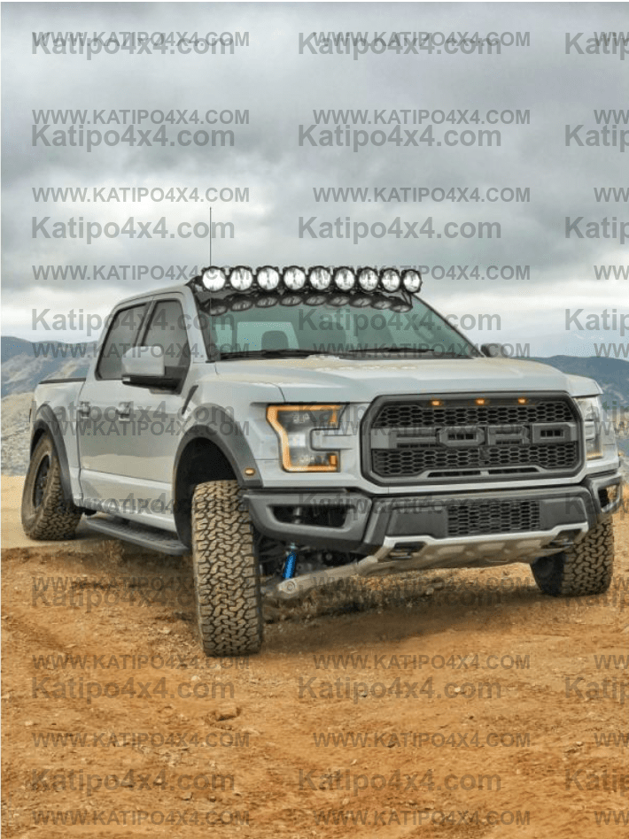 Bracket Set - 57" Pro6 Gravity® LED - Overhead Mount - Pair - for 15-20 Ford F150 / Raptor