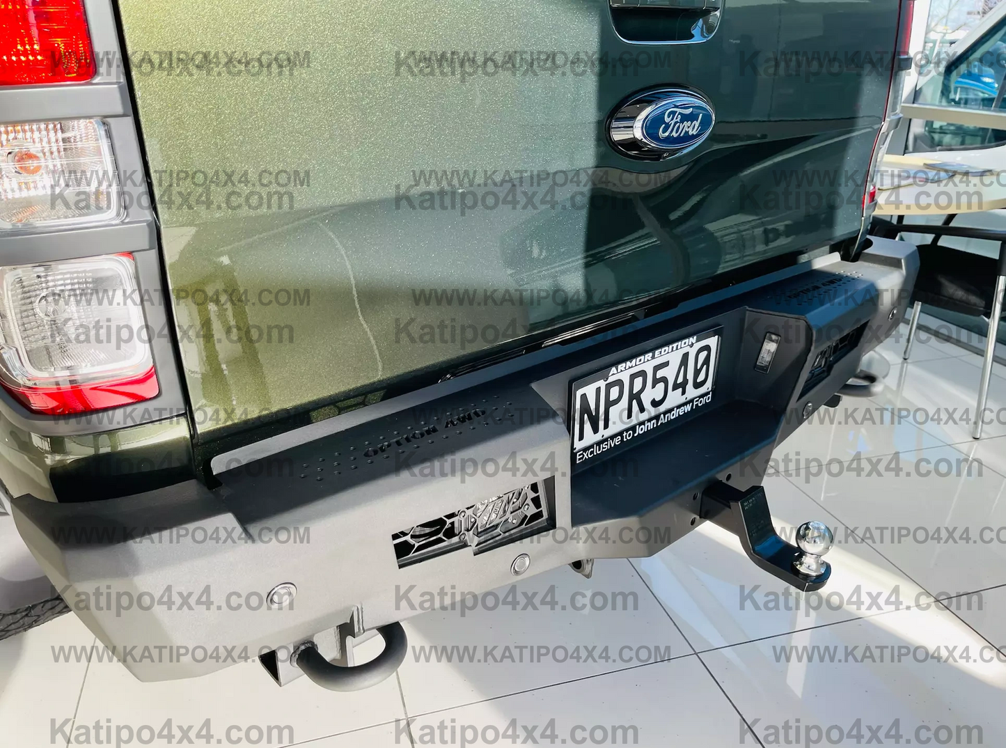 FORD RANGER - V.1  REAR BAR 3.5t Towing (2012-2022) N.Z ONLY