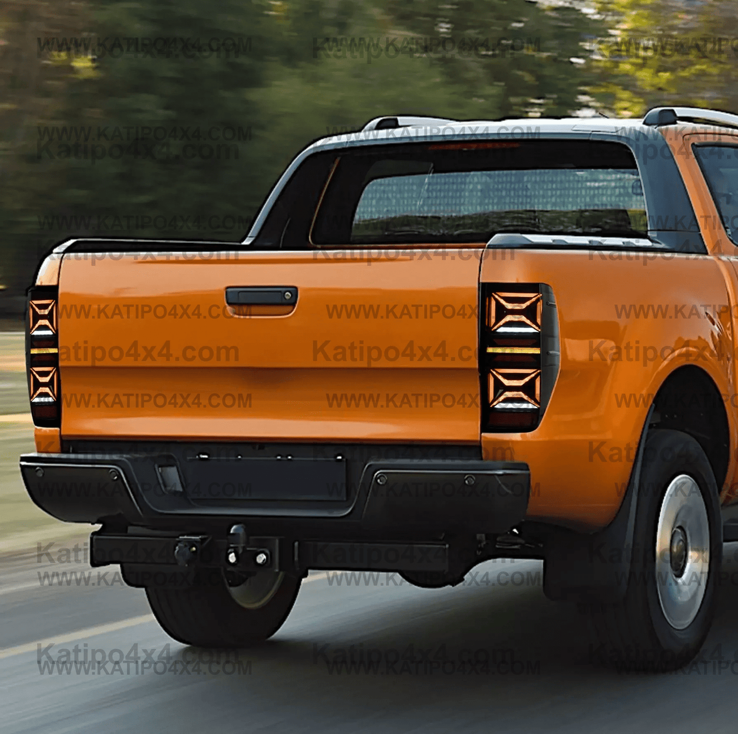 FORD RANGER & RAPTOR / LED REAR TAIL LIGHTS, TYPE - X-MEN (2012-2022) ( FREE WORLDWIDE SHIPPING )