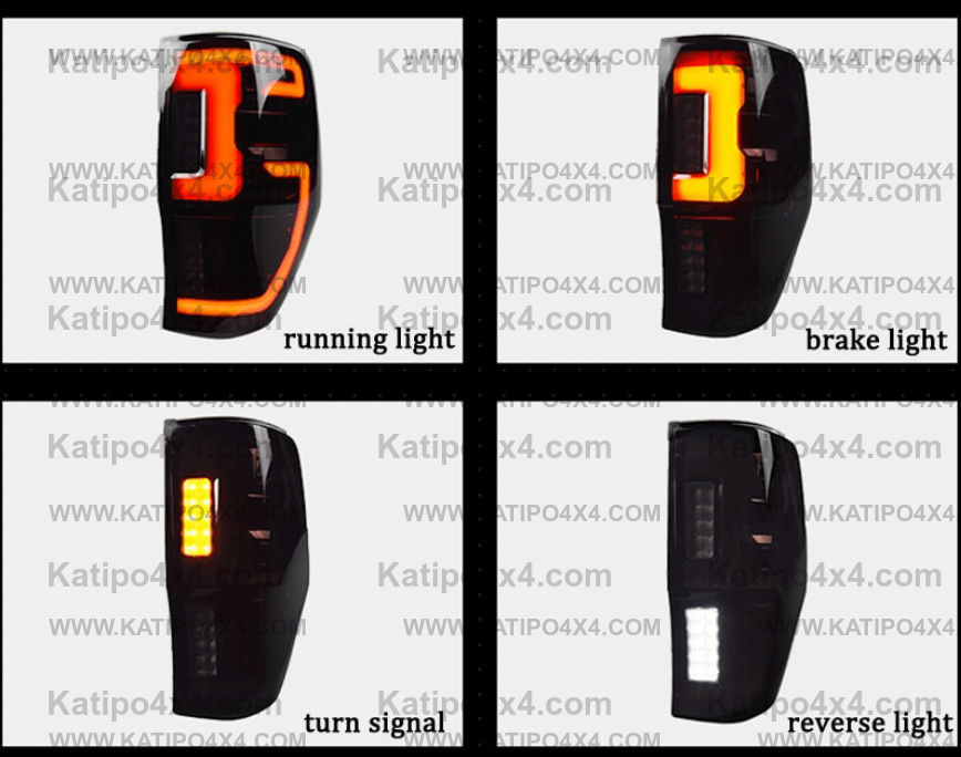FORD RANGER & RAPTOR / LED REAR TAIL LIGHTS, TYPE - TOMAHAWK (2012-2022) ( FREE WORLDWIDE SHIPPING )