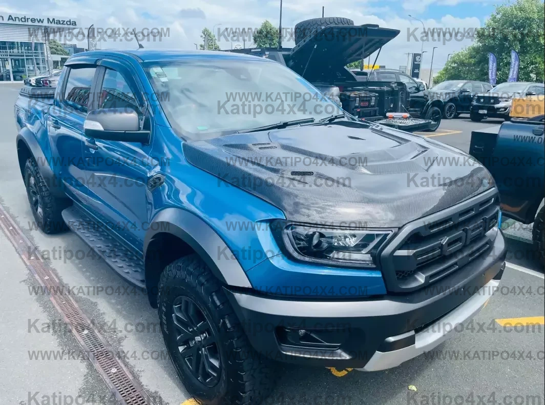 FORD RANGER, EVEREST & RAPTOR  CARBON BONNET, TYPE - STINGER (2015-2022) WORLDWIDE SHIPPING