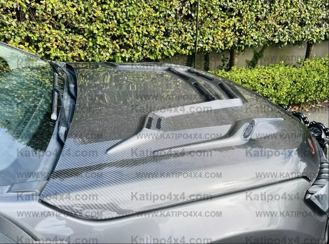 FORD RANGER, EVEREST & RAPTOR  CARBON BONNET, TYPE - STINGER (2015-2022) WORLDWIDE SHIPPING