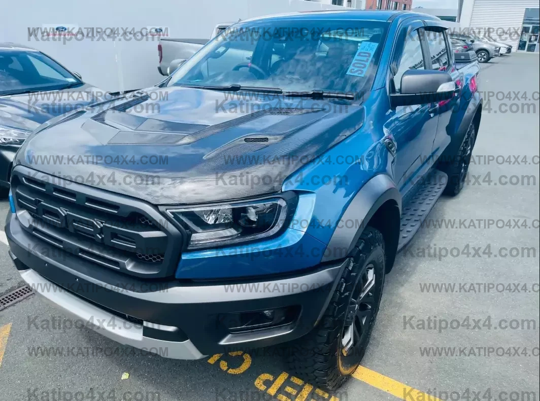 FORD RANGER, EVEREST & RAPTOR  CARBON BONNET, TYPE - STINGER (2015-2022) WORLDWIDE SHIPPING