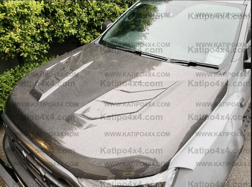 FORD RANGER, EVEREST & RAPTOR  CARBON BONNET, TYPE - MARKO (2015-2022) N.Z ONLY