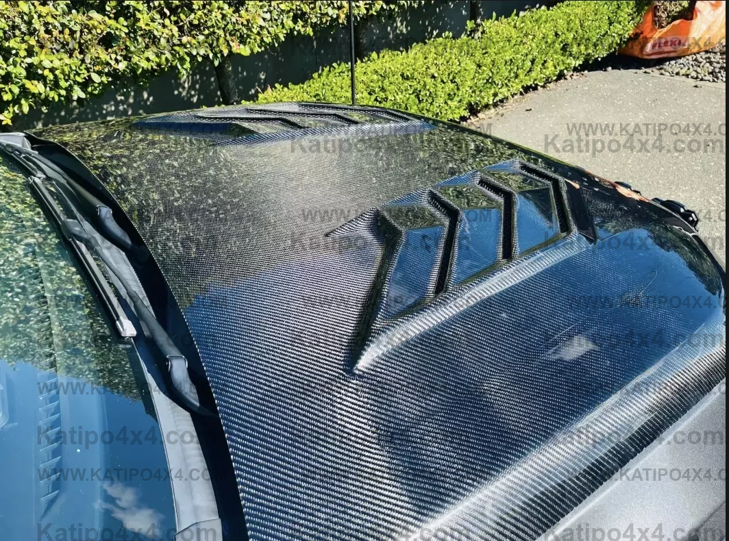 FORD RANGER, EVEREST & RAPTOR  CARBON BONNET, TYPE - MARKO (2015-2022) N.Z ONLY