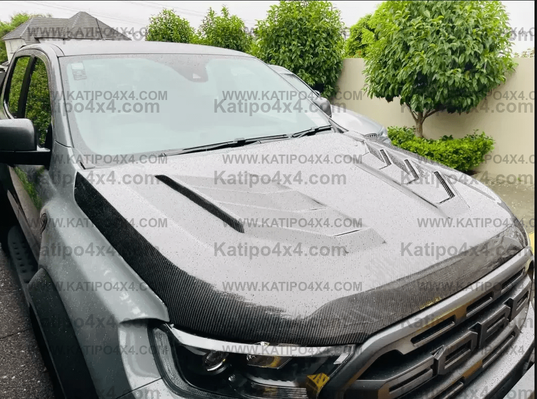 FORD RANGER, EVEREST & RAPTOR  CARBON BONNET, TYPE - MARKO (2015-2022) N.Z ONLY
