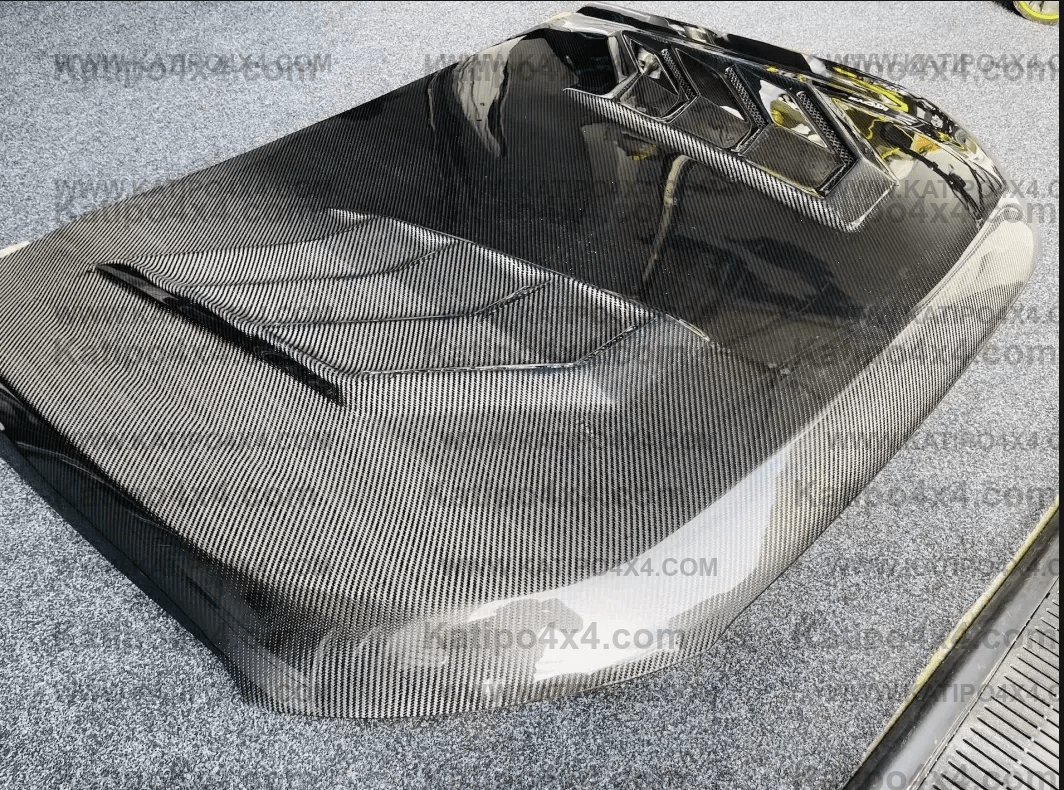 FORD RANGER, EVEREST & RAPTOR  CARBON BONNET, TYPE - MARKO (2015-2022) N.Z ONLY
