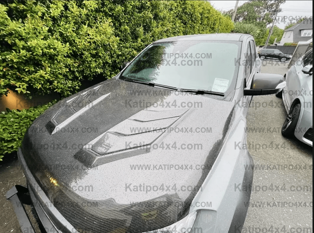 FORD RANGER, EVEREST & RAPTOR  CARBON BONNET, TYPE - MARKO (2015-2022) N.Z ONLY