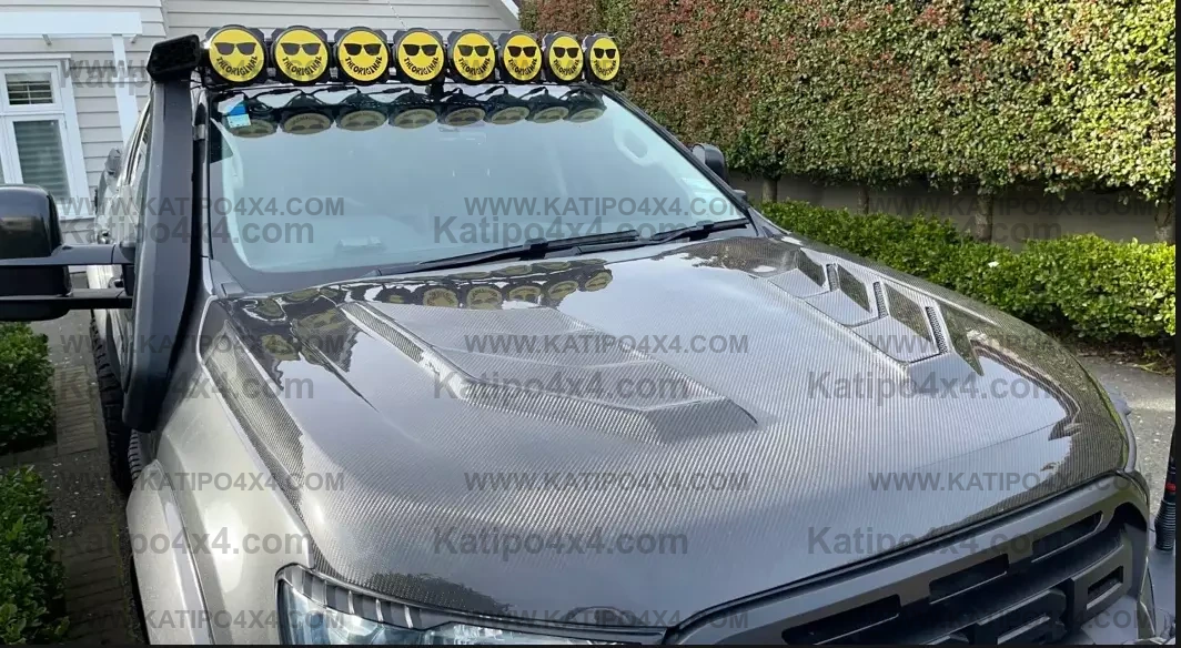 FORD RANGER, EVEREST & RAPTOR  CARBON BONNET, TYPE - MARKO (2015-2022) N.Z ONLY