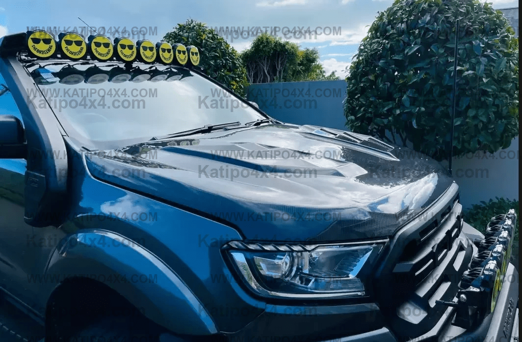 FORD RANGER, EVEREST & RAPTOR  CARBON BONNET, TYPE - MARKO (2015-2022) N.Z ONLY
