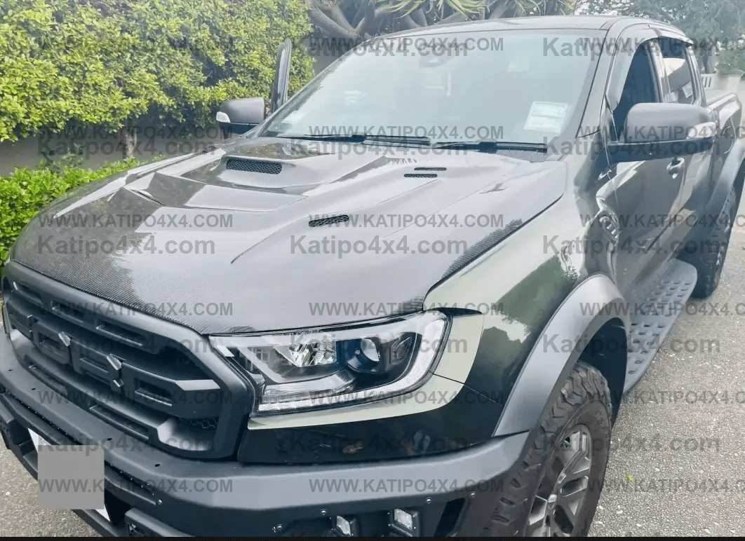 FORD RANGER, EVEREST & RAPTOR  CARBON BONNET, TYPE - STINGER WITH SCOOP (2015-2022) WORLDWIDE SHIPPING